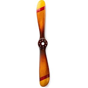 Authentic Models, Small Propeller, Vintage Wood Propeller, Black/Ivory with Honey Distressed Finish, Small