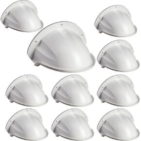 غطاء حماية لكاميرا المراقبة SDS DS-1250ZJ Universal Sun Rain Shade للكاميرا الخارجية للعش/الحلقة/القبة/الرصاصة - عبوة واحدة، أبيض