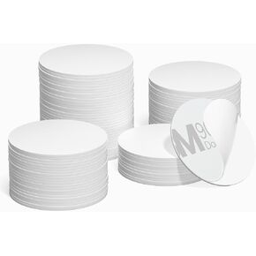 100pcs بطاقات العلامات NFC ، NFC 215 قابلة للبرمجة العلامات PVC NTAG215 دعم لاصق البطاقة Round 25mm ، 504 بايت الذاكرة لنظام Android iOS وجميع الأجهزة الممكّنة NFC