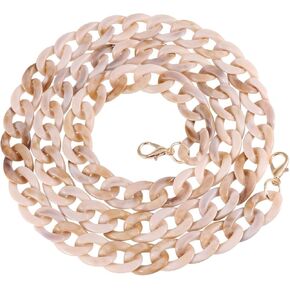 Fomiyes 1pc حزام سلسلة أكيري أكريليك مع الابازيم ملحقات المجوهرات DIY الأنيقة لحقائب اليد والزينة المحفظة متعددة الأغراض سلسلة داكنة الأزرق والأزرق الفاتح