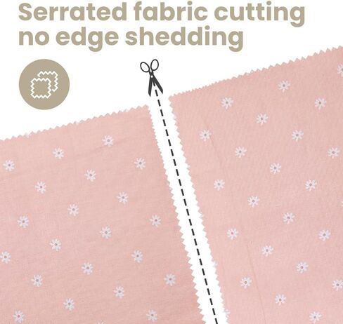 Fat Quarters Cotton Fabric Bundles, 10 Pcs 18" x 20" Precut Quilting Squares, Floral Prints for Crafts Sewing (Pink) in Saudi Arabia