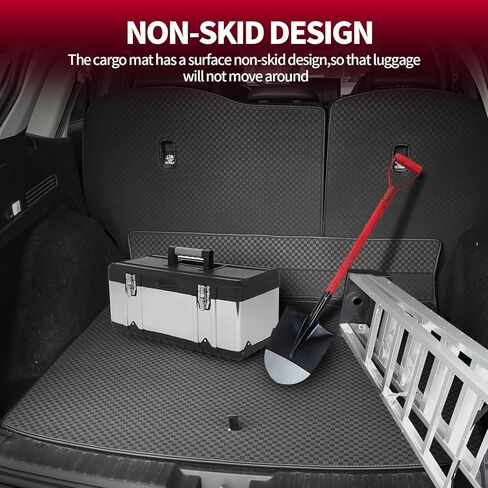 لـ 2019-2024 Cadillac XT4 Cargo Mat & Backrest Mat - تناسب مخصص بو الجلود بطانة البضائع وواقي مسند الظهر الخلفي - جميع الحصير الجذع لكاديلاك XT4 2019-2024 in Kuwait