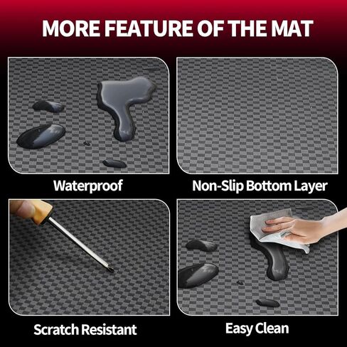 لـ 2019-2024 Cadillac XT4 Cargo Mat & Backrest Mat - تناسب مخصص بو الجلود بطانة البضائع وواقي مسند الظهر الخلفي - جميع الحصير الجذع لكاديلاك XT4 2019-2024 in Kuwait