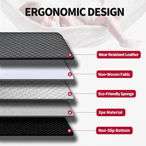 لـ 2019-2024 Cadillac XT4 Cargo Mat & Backrest Mat - تناسب مخصص بو الجلود بطانة البضائع وواقي مسند الظهر الخلفي - جميع الحصير الجذع لكاديلاك XT4 2019-2024 in Kuwait