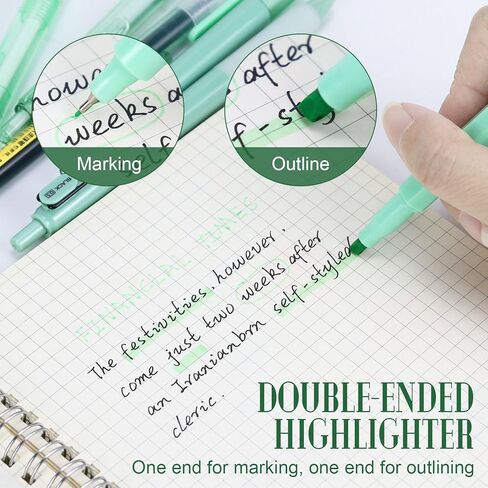 Buqoo Office Supplies Cactus Themed Stationery Set, 6 Fine Tip Gel Pens with 1 Highlighter, 1notepad with 9 Sticky Note Sheets Inside for Office School Supplies in Kuwait