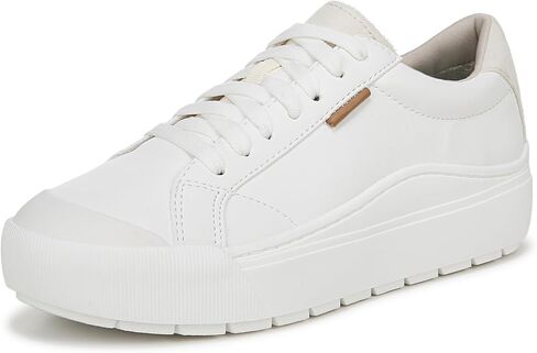 Dr. Scholl's Womens Time Off Sneaker White Smooth 5.5 M in Saudi Arabia