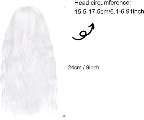 Patikil 9 '' Doll Long Hair Doll ، إكسسوارات شعر شوكة من طراز Soft Silk Toy Perfect in Kuwait