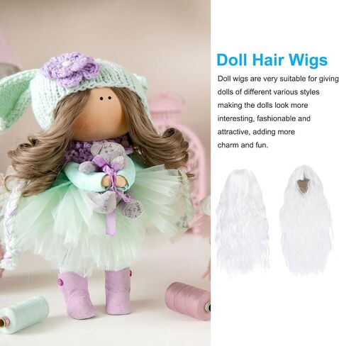 Patikil 9 '' Doll Long Hair Doll ، إكسسوارات شعر شوكة من طراز Soft Silk Toy Perfect in Kuwait