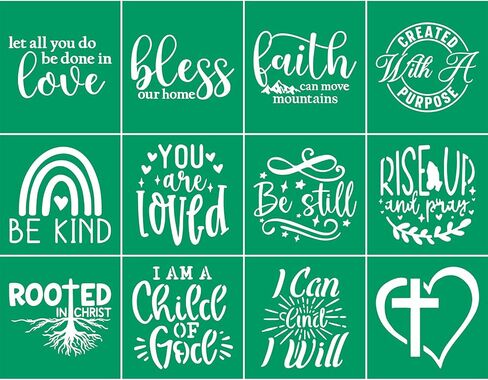Jajado Faith Self Self Screen Screen Stencils Bible Denivational Cover in Kuwait