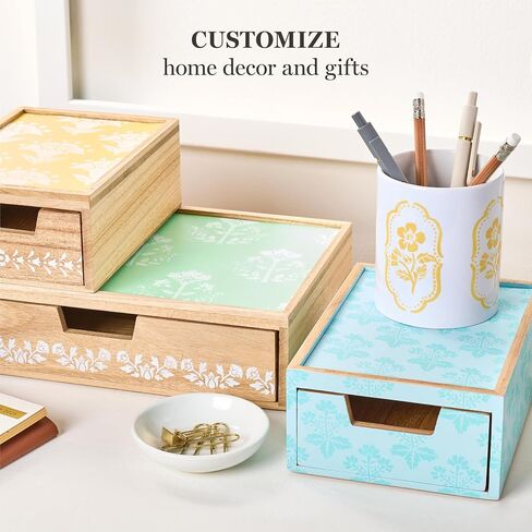 Martha Stewart ، Stencils ، Fintage Florals ، طوابع ، وأدوات طقم ، 14 جهاز كمبيوتر in Kuwait