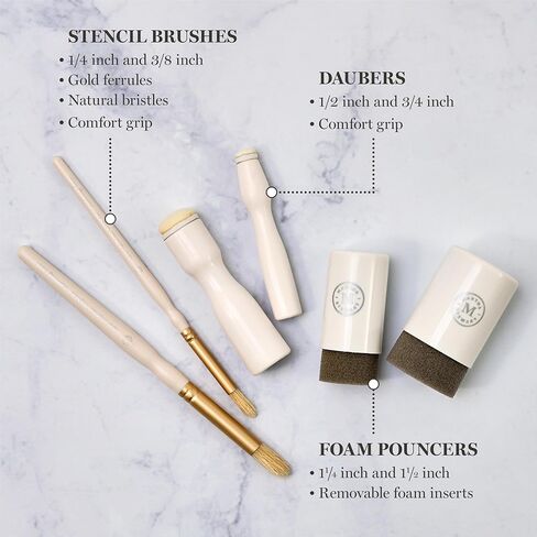 Martha Stewart, Vintage Florals Stencils, Stamps, and Tools Kit, 14 pc in Kuwait