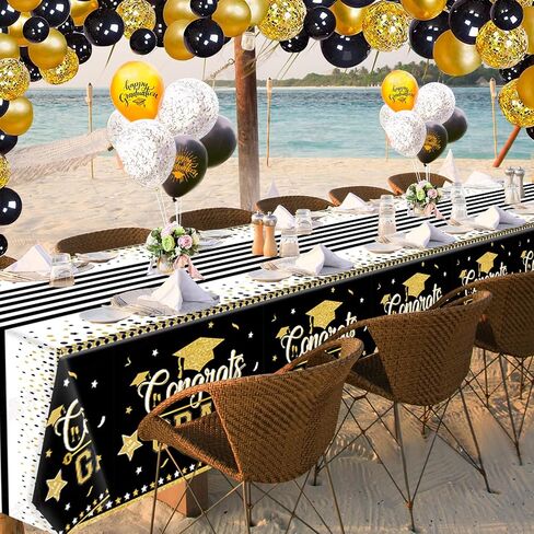 تخرج المائدة الزخارف الحزبية ، 3 حزمة فئة من 2025 تهانينا خريج التخرج الأخضر tablecover tablecover table table table table table coversable covers forms ، حجم كبير 54 "× 108" in Saudi Arabia