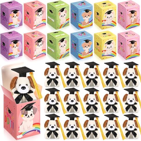24 مجموعة Mini Graduation Plush Bear مع هدايا التخرج التخرج من سلسلة مفاتيح الحيوانات المحشوة مع مجموعة هدايا CAP لعام 2025 التخرج تخرج التخرج هدية تبادل الفصول الدراسية in Saudi Arabia