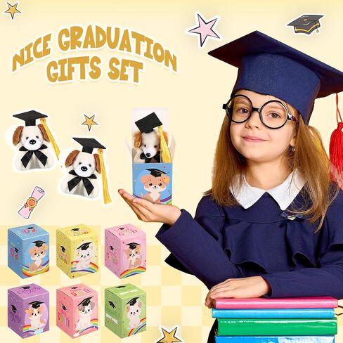 24 مجموعة Mini Graduation Plush Bear مع هدايا التخرج التخرج من سلسلة مفاتيح الحيوانات المحشوة مع مجموعة هدايا CAP لعام 2025 التخرج تخرج التخرج هدية تبادل الفصول الدراسية in Saudi Arabia