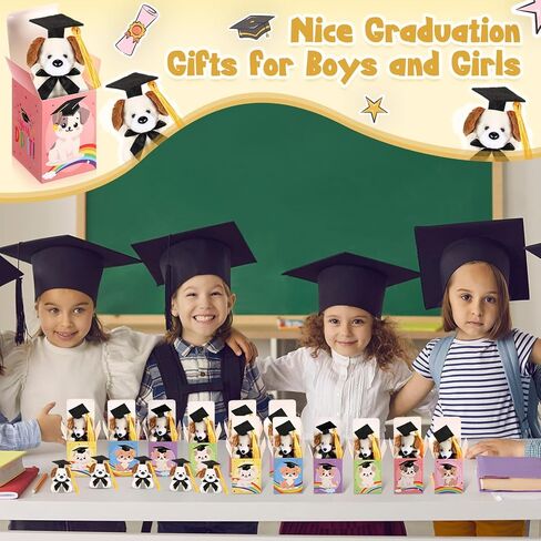 24 مجموعة Mini Graduation Plush Bear مع هدايا التخرج التخرج من سلسلة مفاتيح الحيوانات المحشوة مع مجموعة هدايا CAP لعام 2025 التخرج تخرج التخرج هدية تبادل الفصول الدراسية in Saudi Arabia