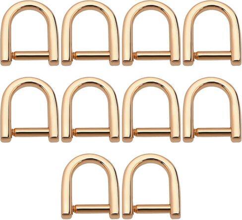 10pcs zipper screw d-ring 1.29x1.46cm لـ DIY Crafts Leathercrafts Accessories base keychain bas in Kuwait