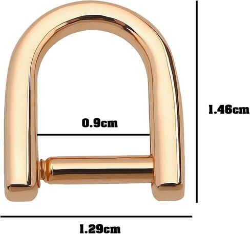 10pcs zipper screw d-ring 1.29x1.46cm لـ DIY Crafts Leathercrafts Accessories base keychain bas in Kuwait