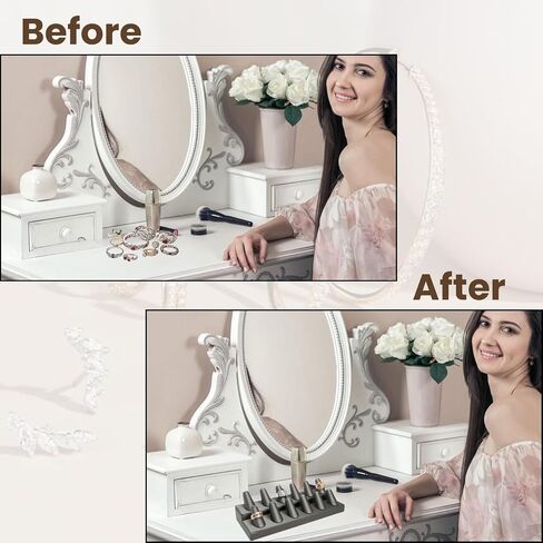 Novel Box® Single Finger White Leatherette Ring Stand Holder Jewelry Display 2X2X2 + NB Cleaning Cloth in Kuwait