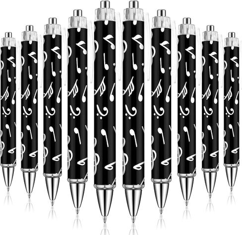 Spakon 32 PCS Musical Note Musical Note Arboint Music Music Homeed Goalty Gifts للمعلمين طلاب 1.00 ملم الحبر الأسود الحبر السلس في الكتابة المدرسية لمستلزمات المكتبية لمدرسة أعياد الميلاد in Kuwait