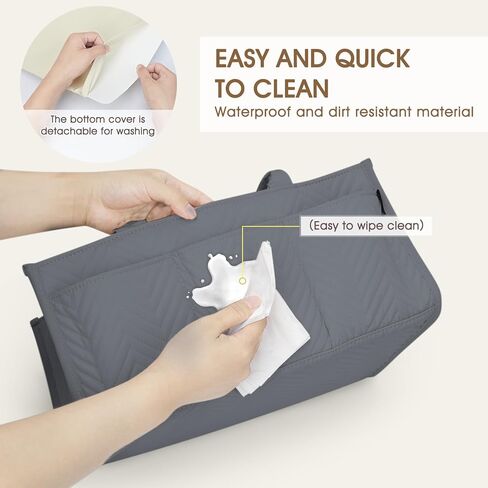 Skycase Diaper Caddy Organizer - Baby Basket for Baby Shower Gifts - Newborn Essentials for Changing Table Organizer - Nursery Baby Registry Must Haves - Diaper Caddy Basket for Car Room in Kuwait