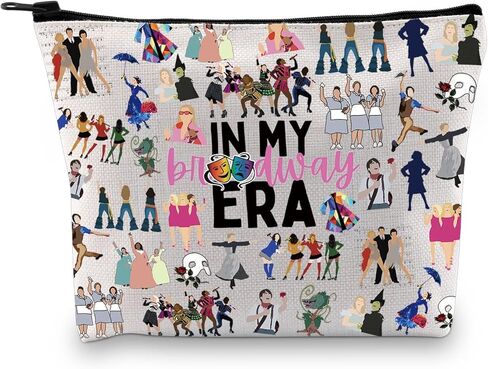 GJTIM Broadway Musical Gift Theatre Bag In My Broadway Era Gift West End Broadway Zipper Pouch Makeup Bag in Kuwait