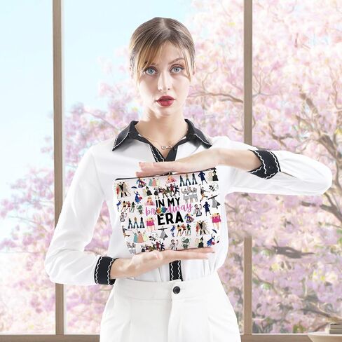 GJTIM Broadway Musical Gift Theatre Bag In My Broadway Era Gift West End Broadway Zipper Pouch Makeup Bag in Kuwait