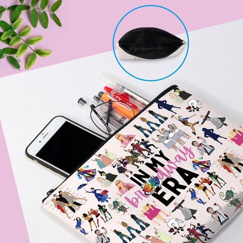 GJTIM Broadway Musical Gift Theatre Bag In My Broadway Era Gift West End Broadway Zipper Pouch Makeup Bag in Kuwait