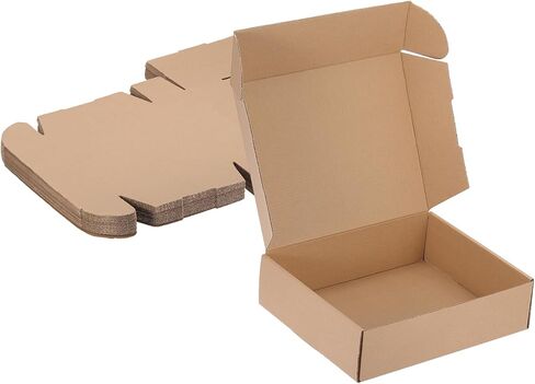 PATIKIL 10x7x2 Inch Small Shipping Boxes, 20 Pcs Corrugated Cardboard Box Gift Boxes for Packing Mailing Moving Packaging Small Business Boxes White in Kuwait