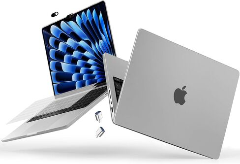 متوافق مع M4 M3 M2 M1 MacBook Pro 14 Inch Case 2024 2023 2021 A3112 A3401 A3185 A2918 A2992 A2779 A2442 Pro/Max ، Ultra-Thin Case مع عرض شبكية Retina XDR ، Space Gray ، Space Gray. in Kuwait