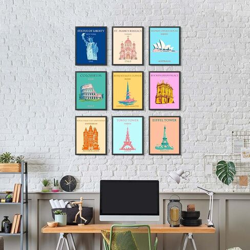 dodolo Sage Green Wall Art Prints, Set of 6, Abstract Matisse Posters, 8x10 inches, Unframed in Saudi Arabia