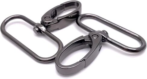 1-1/2 Inch Swivel Clasps - Lobster Claw Clasp 1.5 Inch Clips 38mm Hooks for Purse Bag Making - 8pcs Gunmetal in Kuwait