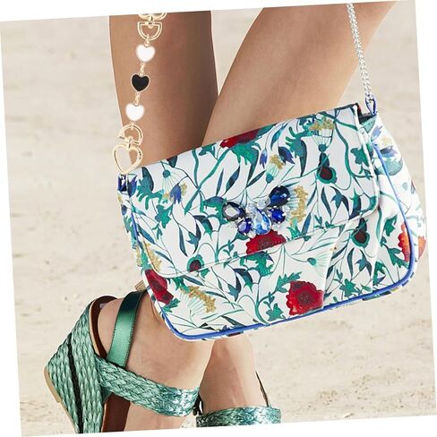 STOBOK 3pcs Bag Extension Chain Purse Handle Replacement Sling for Women Silver Purse Bag Extender Strap Body Tote Heart Extender Chain Claw Miss Metal in Kuwait