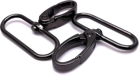 1-1/2 Inch Swivel Clasps - Lobster Claw Clasp 1.5 Inch Clips 38mm Hooks for Purse Bag Making - 8pcs Gunmetal in Kuwait