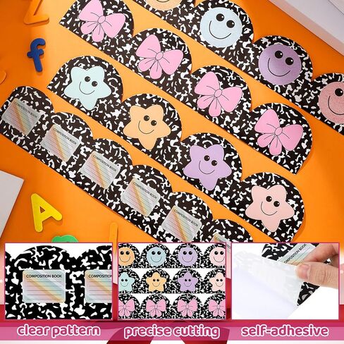 Supervitae 80 Pcs Coquette Pink Bow Classroom Bulletin Board Borders 91.8 Feet Back to School Coquette Pink Bulletin Board Border Stickers for Classroom Office Chalkboard Blackboard Whiteboard Decor in Saudi Arabia