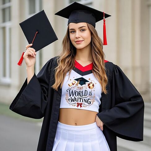 Graduation Iron on Transfers, 19 PCS Graduation Cap DTF Transfers Ready to Press Iron on Patch Decals, Tassel Heat Transfer Vinyl for T-Shirts Bag Clothing DIY Crafts in Saudi Arabia