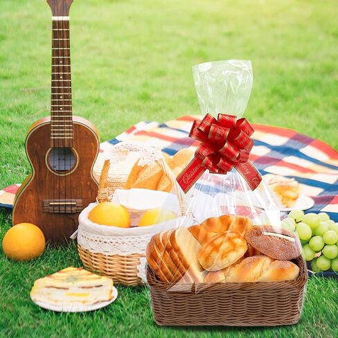 Awpeye Clear Basket Bags, 10 Pack, Clear Cellophane Wrap Bags for Baskets & Gifts 2 Mil Thick 20x20 Inches in Saudi Arabia