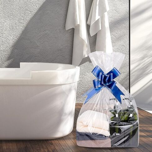 Awpeye Clear Basket Bags, 10 Pack, Clear Cellophane Wrap Bags for Baskets & Gifts 2 Mil Thick 20x20 Inches in Saudi Arabia