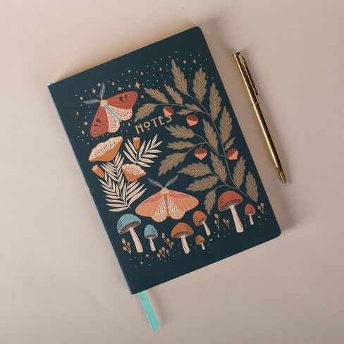 Fringe Studio "Night Mushroom 6" X 8.25 "Classic Small Paperback Journal - 208 Pages ، Juliana Tipton Collection (969093) in Kuwait