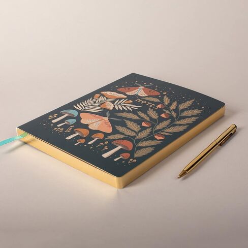 Fringe Studio "Night Mushroom 6" X 8.25 "Classic Small Paperback Journal - 208 Pages ، Juliana Tipton Collection (969093) in Kuwait