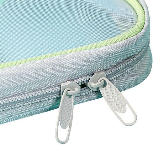 Nylon Document Bag with Zipper Light Transparent Mesh File Bag Pouch with Strap for Books A4 Documents Organizer (4, Pink&Purple&Green&Blue) in Saudi Arabia