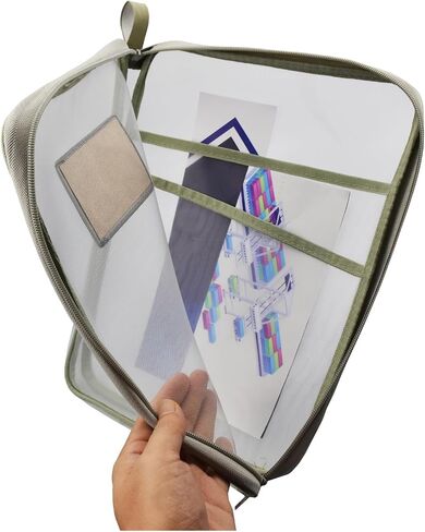Nylon Document Bag with Zipper Light Transparent Mesh File Bag Pouch with Strap for Books A4 Documents Organizer (4, Pink&Purple&Green&Blue) in Saudi Arabia
