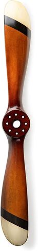 Authentic Models, Small Propeller, Vintage Wood Propeller, Black/Ivory with Honey Distressed Finish, Small in Kuwait