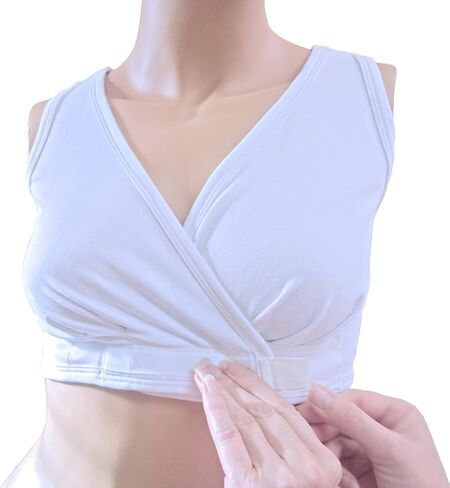 Underworks Arthritis Bra with Hook and Loop Closure - Sleep Leisure Breastfeeding Bra, 2X Beige in Kuwait