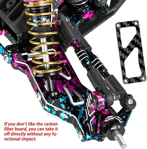RC Upgrades Part Aluminum Front&Rear A Arms for 1/10 Rustler 2WD (VXL),Stampede 2WD (VXL),RC Alloy Suspension Arms w/Tie Bar Hops Up,Navy Blue in Saudi Arabia
