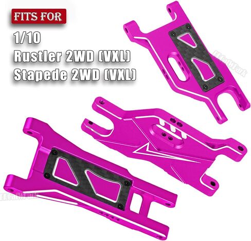 تعليق الألومنيوم A-ARMS ترقيات جزء من 1/10 Rustler 2WD/Rustler 2WD VXL ، Stampede 2WD/Stampede 2WD VXL ، RC SPOY ALDS ARMS UP ، اللون. in Kuwait