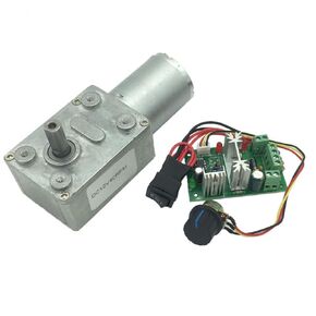 BRINGSMART 12V 160RPM محرك تروس الدودة DC مع وحدة تحكم السرعة 1.5 كجم.