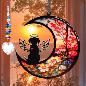 الكلاب التذكارية Suncatcher ، هدايا لمحبي الكلاب ، الكلب التذكاري فقدان هدية تعاطف الحيوانات الأليفة ، في الذاكرة المحبة لخسارة الكلب