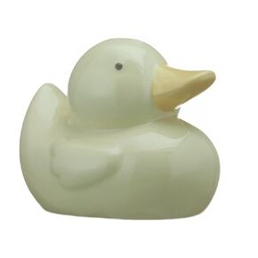 Bank Bank Ceramic Road Duck - المقاييس 4.25 × 3.25 × 3.5 بوصة - أبيض - للجنسين - الألعاب