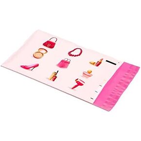 6x9 Pink Make Up Designer Poly Mailers Boutique Shipping Bags Gift Envelopes (100) by UpakNShip