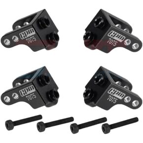 Levigo Aluminium RC Excorber مقعد ثابت متوافق مع LOSI 1/18 MINI LMT 4x4 Monster Truck RTR-LOS01026 ، RC ترقية أجزاء مثبط صدمة مجموعة ، أسود